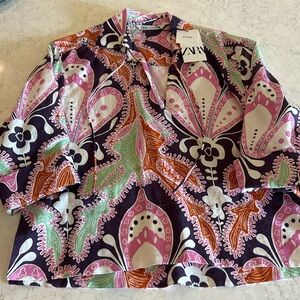 Zara Linen tunic size S (EVER WORN)